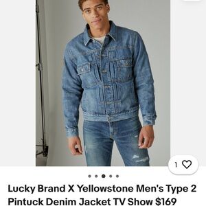 Lucky Brand Men's Classic Blue Denim Jacket